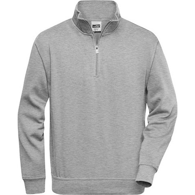 James & Nicholson mikina JN831 grey Heather