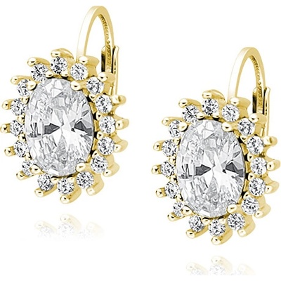 Olivie strieborné náušnice 5449 gold