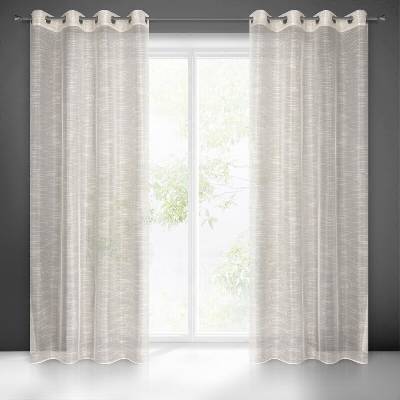 Takoy Záclona RACHEL s kresbou vodorovných nití a na lesklém podkladu 140 x 250 cm-HF-400924 | 140 x 250 cm