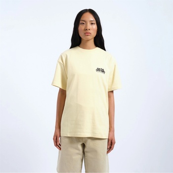Dr Denim Тениска Dr Denim Trooper Tee - 90s cut tee - Light Yellow