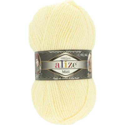 Alize Superlana Midi 01 krémově bílá