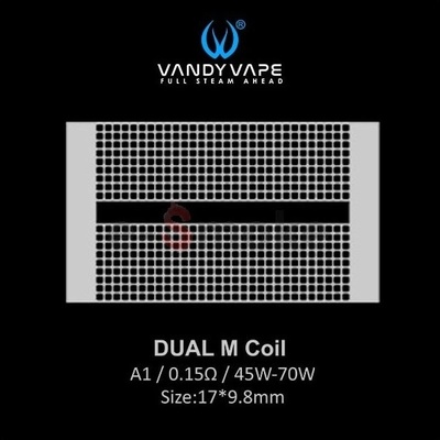 Vandy Vape DUAL M Coil mesh 10ks 0,15ohm
