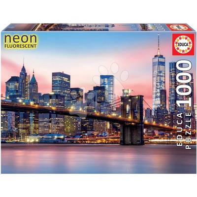 Educa Brooklyn Bridge Neon 1000 dielov a Fix lepidlo