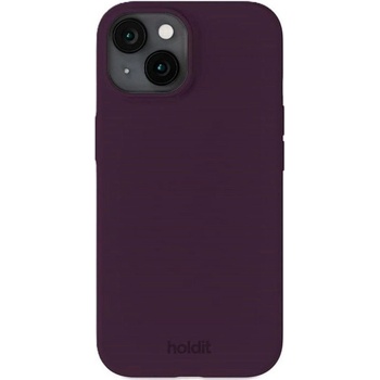 Holdit Калъф Holdit - Silicone, iPhone 15, Deep Plum (7330985169946)