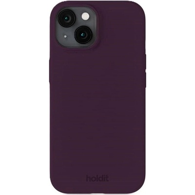 Holdit Калъф Holdit - Silicone, iPhone 15, Deep Plum (7330985169946)