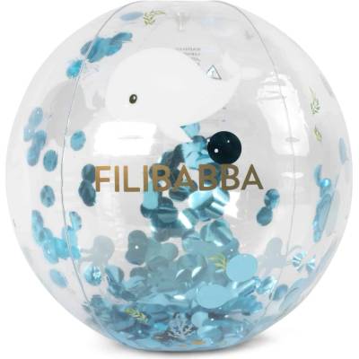 FILIBABBA PLÁŽOVÁ LOPTA ALFIE FILIBABBA CHRISTIAN´S WHALE TALES CONFETTI