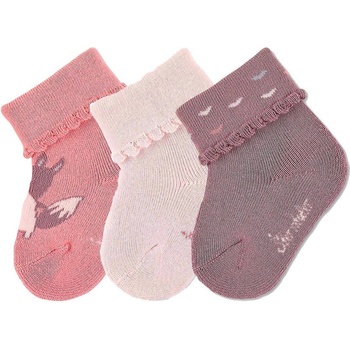 Sterntaler Бебешки чорапи за момиче - 3 чифта, Sterntaler
