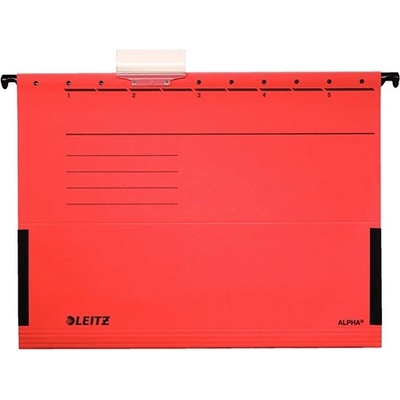 Leitz Папка със защита на страниците LEITZ Alpha Standard A/4 картон червена 25 броя 19860125 (19860125)
