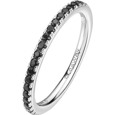 Brosway strieborný prsteň Fancy Mystery Black FMB69