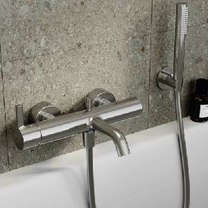 Ideal Standard Едноръкохватков смесител за вана/душ Ideal Standard Atelier Joy, гланциран хром (BC786AA)