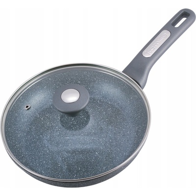 Kamille Tradiční pánev granitová pánev s poklicí 22 cm granit