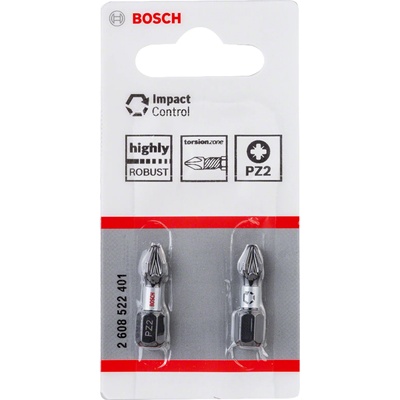 Bosch Impact Control 25mm PZ2 2pc (2608522401)