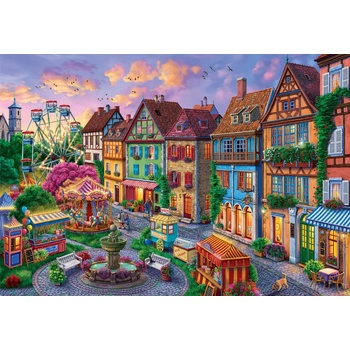 Bluebird Puzzle - Puzzle Amusement Park in the City - 1 000 piese