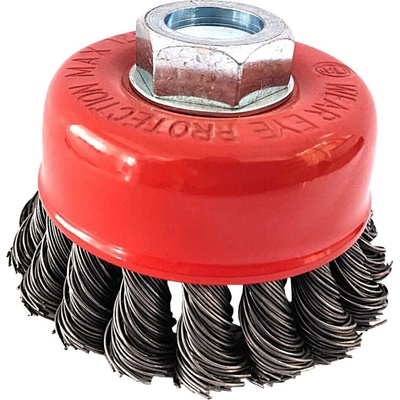 Hrnčeková kefa z oceľového drôtu 0,5 mm, Ø 80 mm KS Tools 340.0023