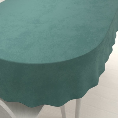 Biante Zamatový oválny obrus Velvet Prémium SVP-022 Ľadovo zelený 100x140cm
