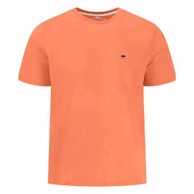 Тениска Fynch hatton Basic short sleeve T-shirt - Orange (Sunny Orange)