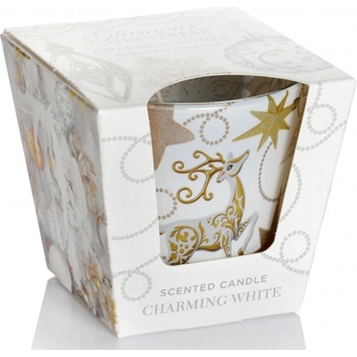 Bartek Candles Glamour Christmas - Charming White 115 g
