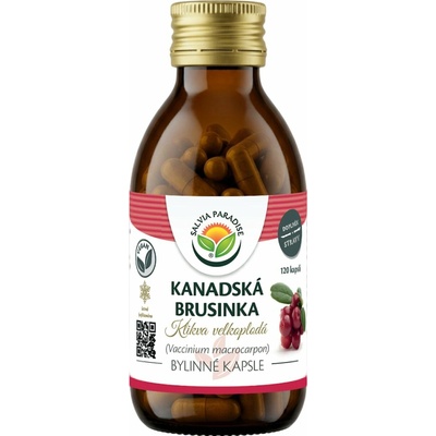Salvia Paradise Kanadská brusinka sušená mrazem lyofilizovaná 120 kapsúl