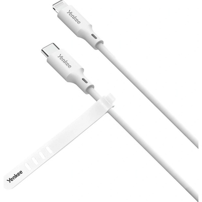Yenkee YCU 635 WH SILIC MFi - USB C, 1,5m