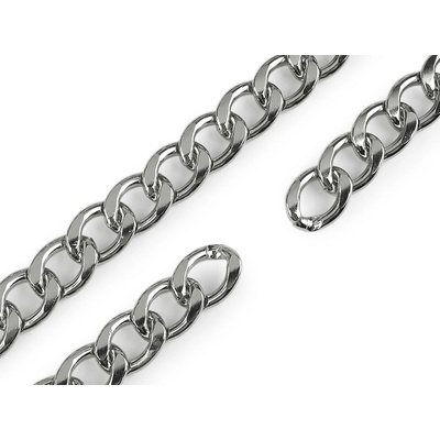 Řetěz šíře 20 mm, metráž nikl 1 m