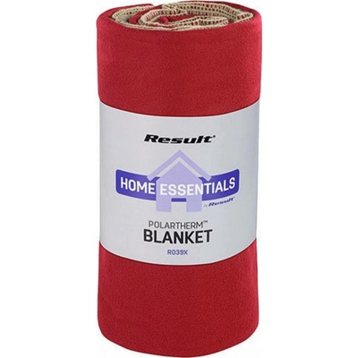 Result Winter Essentials Jemná rychleschnoucí flísová deka s úpravou proti plstnatění červená rokoko 175x140 RT39