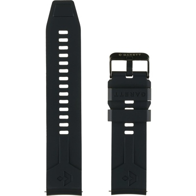 Garett řemínek 22 mm, černý silikonový STRAP_V_BLK