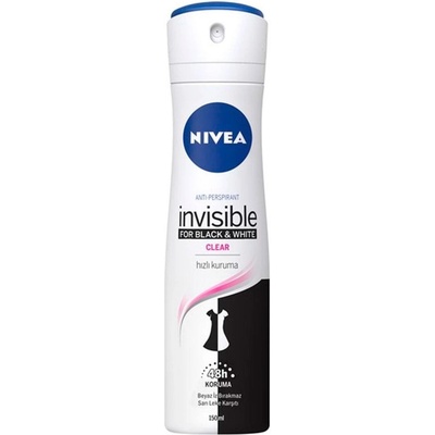 Nivea Invisible Black & White Clear deospray 200 ml