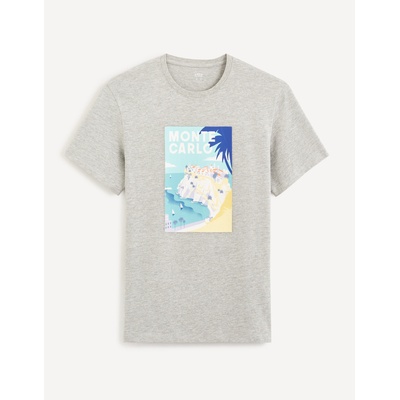 Celio Cevinty Monte Carlo сива памучна тениска Celio | Siv | МЪЖЕ | S