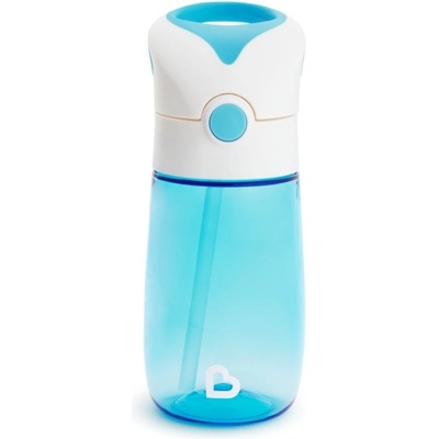 Munchkin Flip & Go hrnek s brčkem blue 355 ml