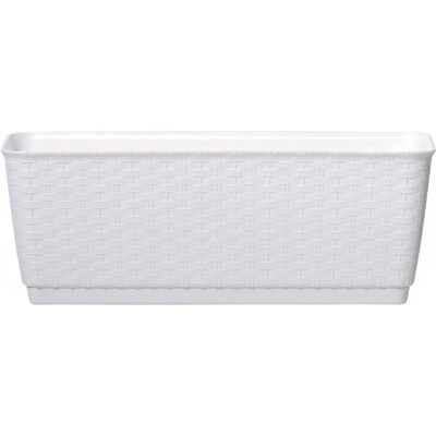 Prosperplast truhlík s miskou Ratolla P Biela 59 cm