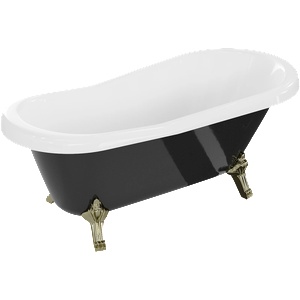 Mexen Retro 150x73 cm black/white/gold (53251507375-50)
