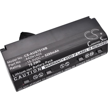 Image 1 of Cameron Sino Батерия за лаптоп ASUS G751J A42NI403 15V 5200mAh CAMERON SINO (CS-AUG751)