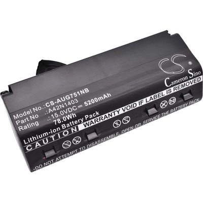 Cameron Sino Батерия за лаптоп ASUS G751J A42NI403 15V 5200mAh CAMERON SINO (CS-AUG751)