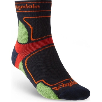 Bridgedale pánské ponožky Trail Run UL T2 CS Crew černá/zelená