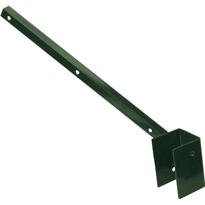 Bavolet Zn + PVC na čtyřhranný sloupek 60x60mm, jednostranný, vnější, zelený
