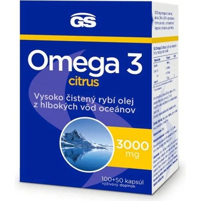 GS Omega 3 citrus Darček 160 kapsúl