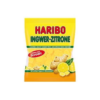 Haribo želatinové bonbony zázvor a citrón 175 g