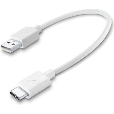 Cellularline Кабел Cellularline 4440, от USB Type А(м) към USB Type C(м), 0.15m, бял