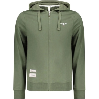 Accademia militare Суитшърт с цип за мъже Military Academy, Размер L, Цвят Зелен (S6S667-5731_VE058)