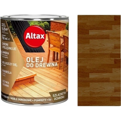 Altax tungový olej na dřevo, terasy, podlahy 0,75L TEAK