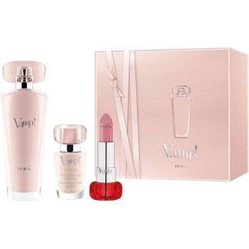 PUPA Pupa Комплект Vamp! Pink - Парфюмна вода, Лак за нокти и Червило, 50 + 9 ml + 3.5 g