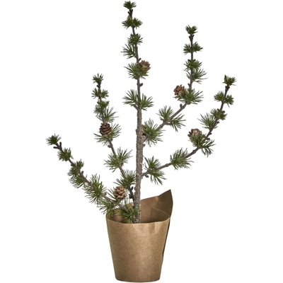 House Doctor Umělý stromek Cedar Stay Green 40 cm zelená barva plast