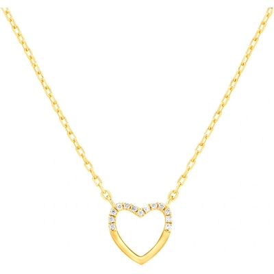 SAVICKI Колие със сърце Savicki: злато, диаманти