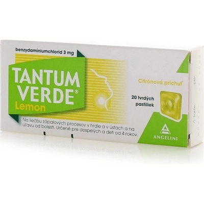 Tantum Verde Lemon pas.ord.20 x 3 mg