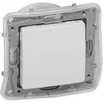 Legrand Единичен ключ Legrand Niloe, ниво на защита IP44, бял (764513)