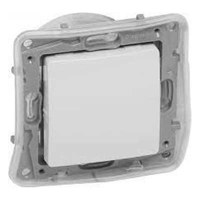 Legrand Единичен ключ Legrand Niloe, ниво на защита IP44, бял (764513)