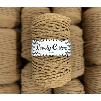 Bavlněná šňůra Lovely Cottons 5mm - Béžová tmavá
