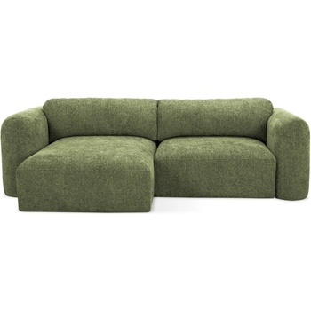 makamii Зелен шенилов разтегателен ъглов диван с място за съхранение (ляв ъгъл) Mele - Makamii (MELE_LCF_33_P1_C7)