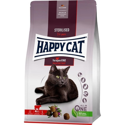 Happy Cat Sterilised Adult hovězí 10 kg