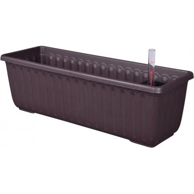 Plastia Samozavlažovací truhlík SIESTA LUX 80x20x19 cm hnedý